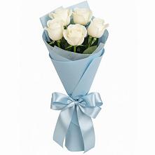 Букет 5 Белых роз Проуд в Братках