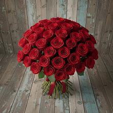 Букет 55 Красных роз Фридом #REPLACE_PRED# Братках