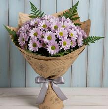 Букет цветов из:  Хризантемы в Братках