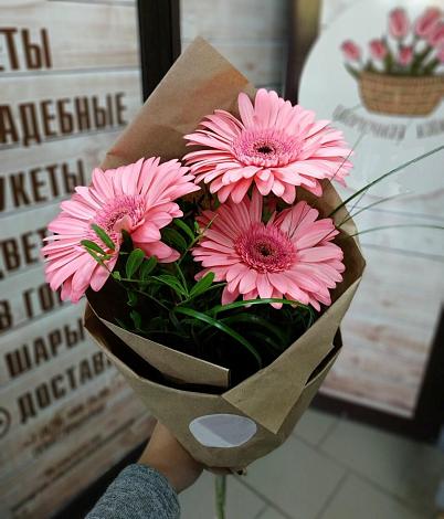 Букет цветов из: Герберы в Братках