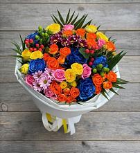 Букет цветов из:  Розы и Хризантемы #REPLACE_PRED# Братках