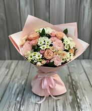 Букет цветов из:  Гвоздики, Розы и Хризантемы в Братках