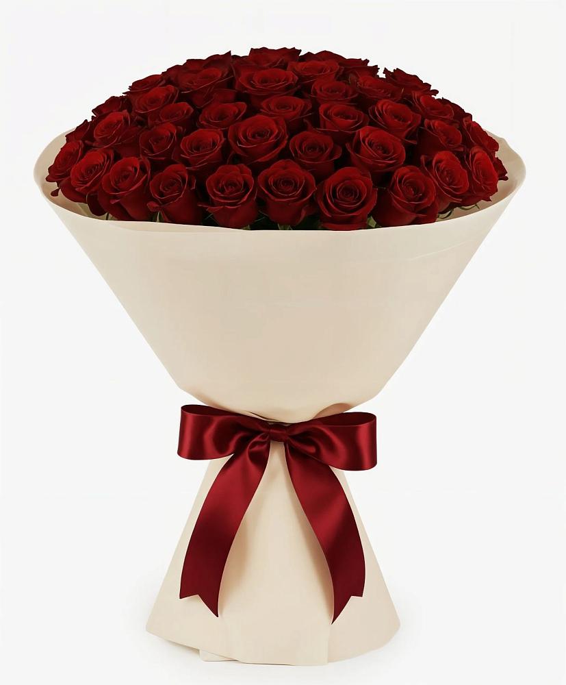 Букет 101 Бордовая роза Блэк Бакарра в Братках